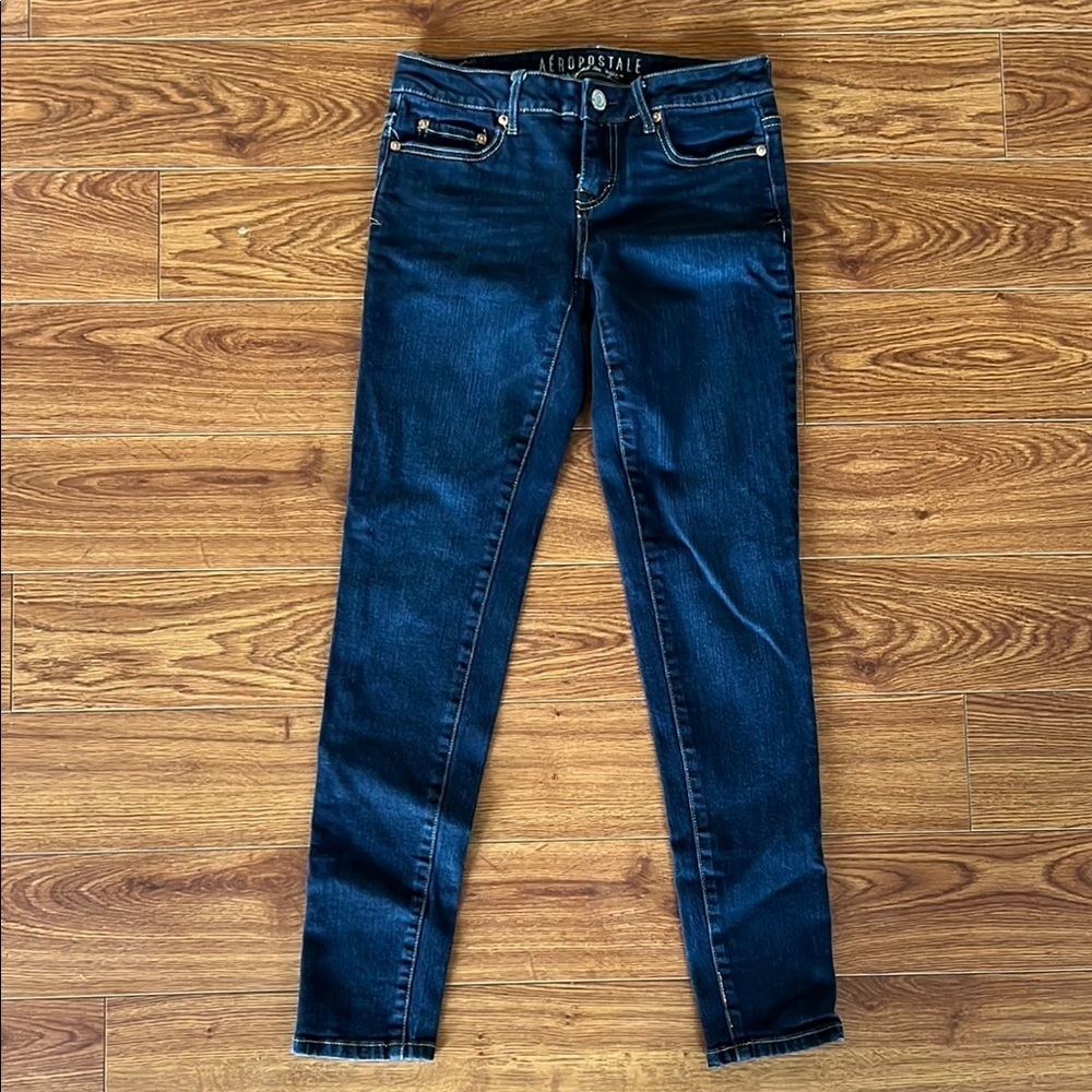 Aeropostale Blue Skinny Jeans with Stretch